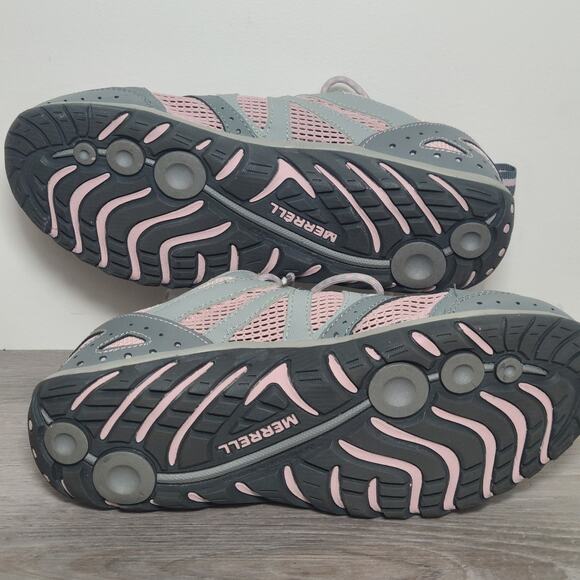 Merrell Moab 2 Hiking Shoes Sneakers Pink Light Gray Women’s Size 8.5 - Picture 5 of 7